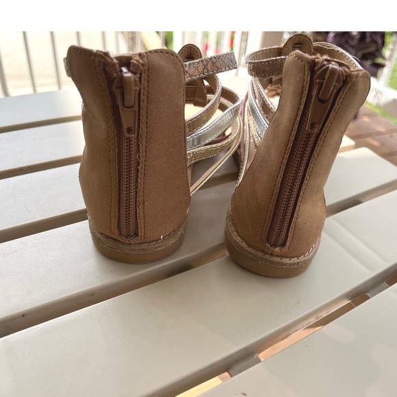 Tucker + Tate Kids Girl's Gladiator Sandals Multi-Color Strappy Size 2M - Picture 6 of 11